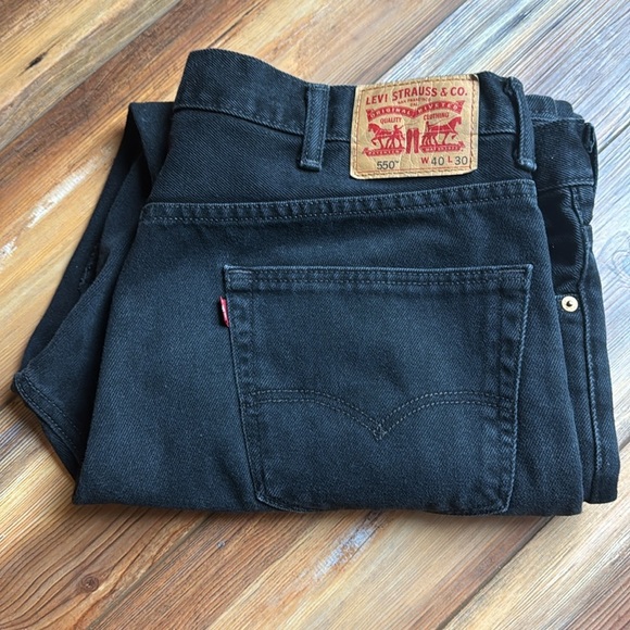 Levi’s 550 black jeans 40 x 30 - Picture 1 of 3